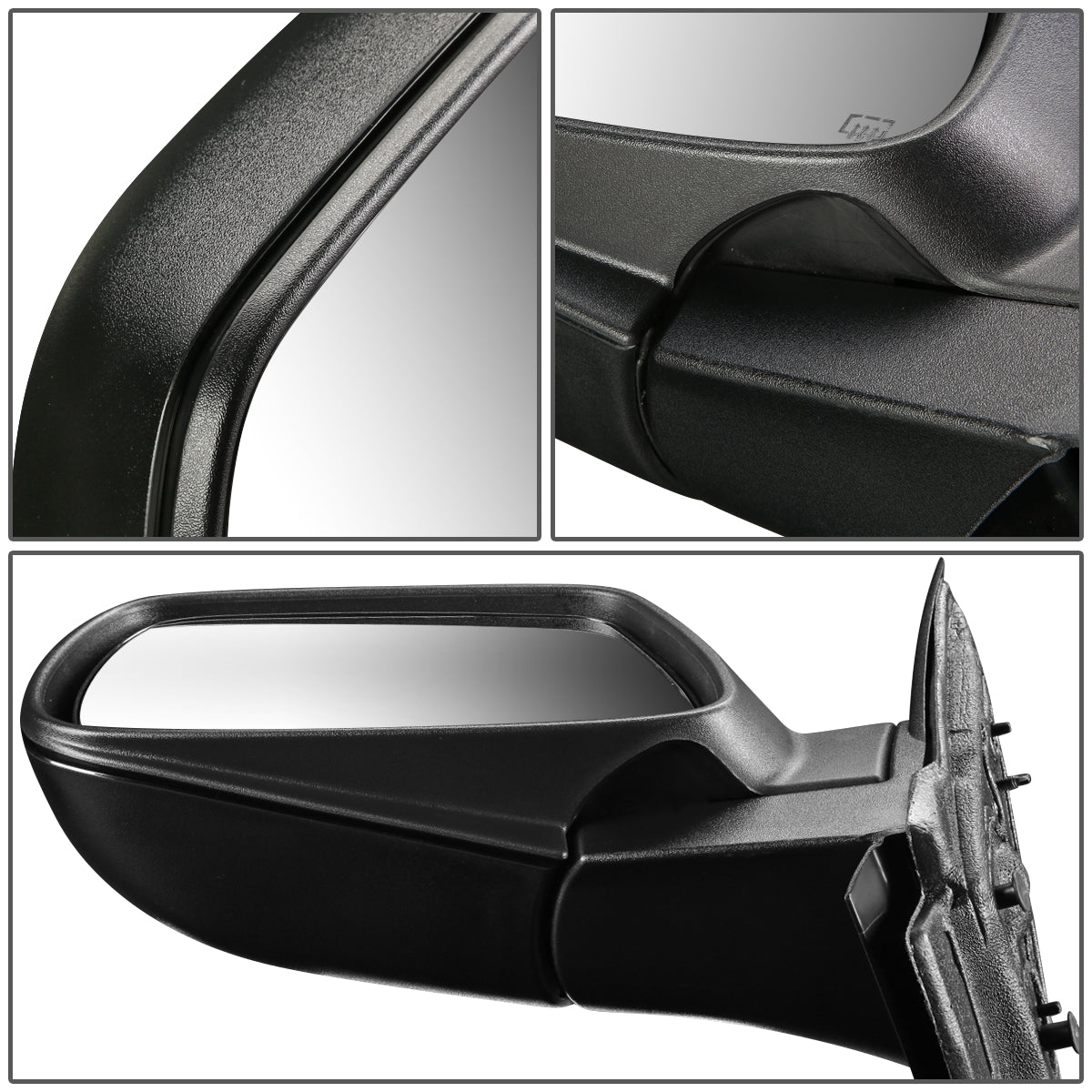 RETROVISOR MIRROR - 05-10 JEEP GRAND CHEROKEE - POWERED - OEM - LEFT - TEXTURED/BLACK