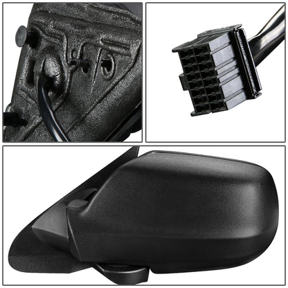 RETROVISOR MIRROR - 05-10 JEEP GRAND CHEROKEE - POWERED - HEATED - OEM - LEFT - TEXTURED/BLACK