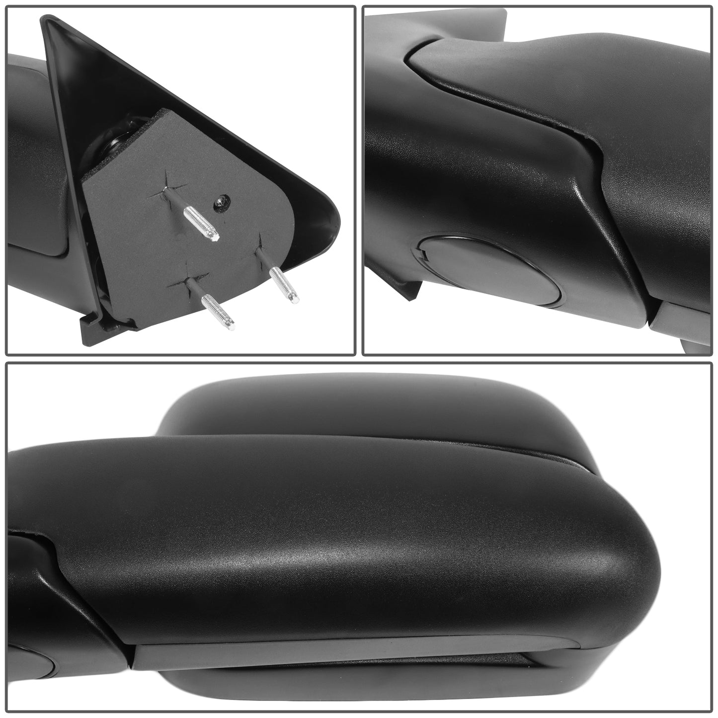 RETROVISOR MIRROR - OE STYLE - DODGE RAM 1500 PICKUP 94-01 - DODGE RAM 2500 PICKUP 94-02 - DODGE RAM 3500 PICKUP 94-02 - DRIVER SIDE - PAINT TO MATCH - BLACK
