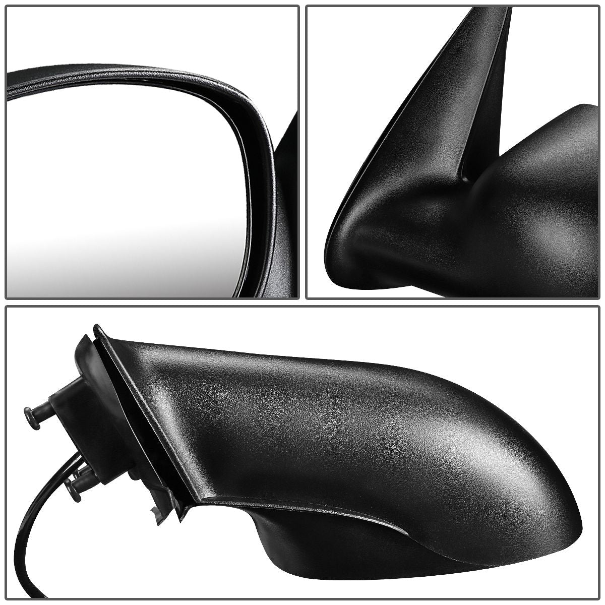 RETROVISOR MIRROR - 04-10 CHRYSLER PT CRUISER - POWERED - OEM - LEFT - TEXTURED/BLACK