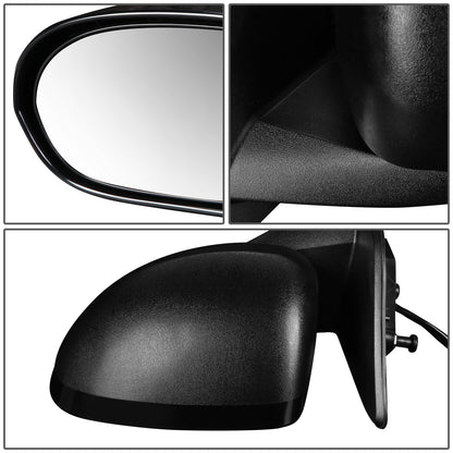 RETROVISOR MIRROR - 07-17 JEEP COMPASS - POWERED - OEM - LEFT - TEXTURED/BLACK