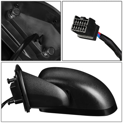 RETROVISOR MIRROR - 07-17 JEEP COMPASS - POWERED - OEM - LEFT - TEXTURED/BLACK