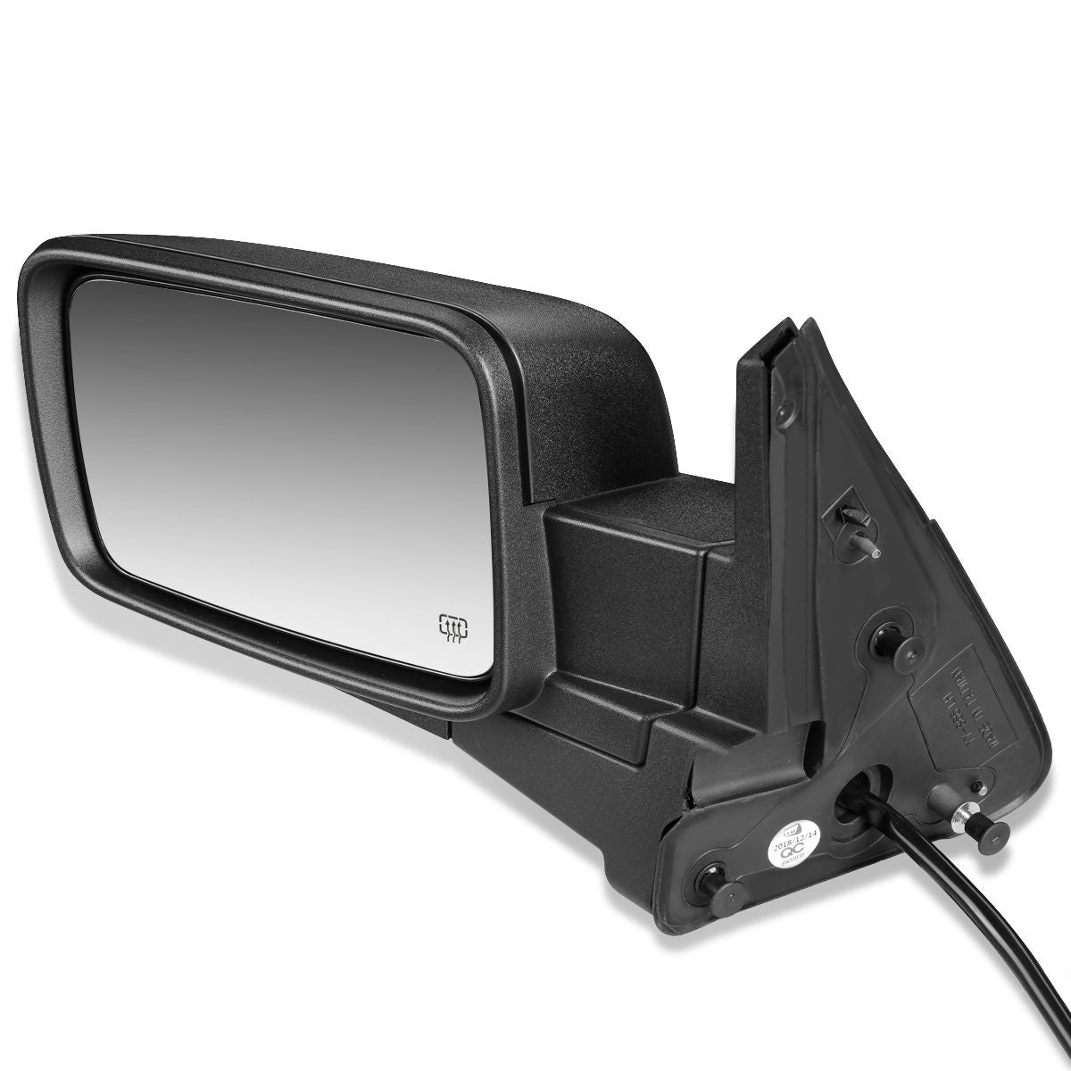 RETROVISOR MIRROR - 06-10 JEEP COMMANDER - POWERED - HEATED - OEM - LEFT - TEXTURED/BLACK