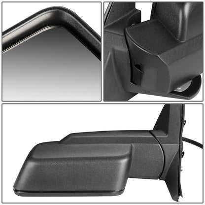 RETROVISOR MIRROR - 06-10 JEEP COMMANDER - POWERED - HEATED - OEM - LEFT - TEXTURED/BLACK