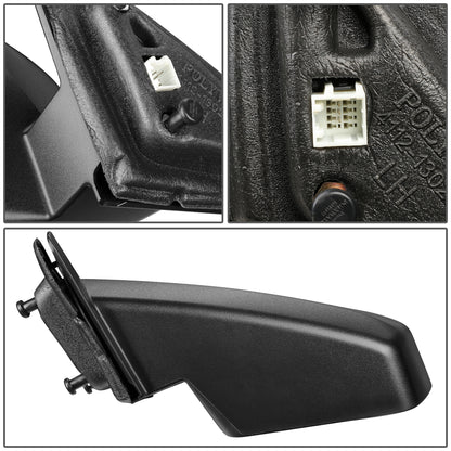 RETROVISOR MIRROR - 08-14 DODGE AVENGER - POWERED - OEM - LEFT - TEXTURED/BLACK