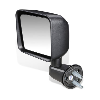 RETROVISOR MIRROR - 07-17 JEEP WRANGLER / 18 JEEP WRANGLER JK - MANUAL - OEM - LEFT - TEXTURED/BLACK