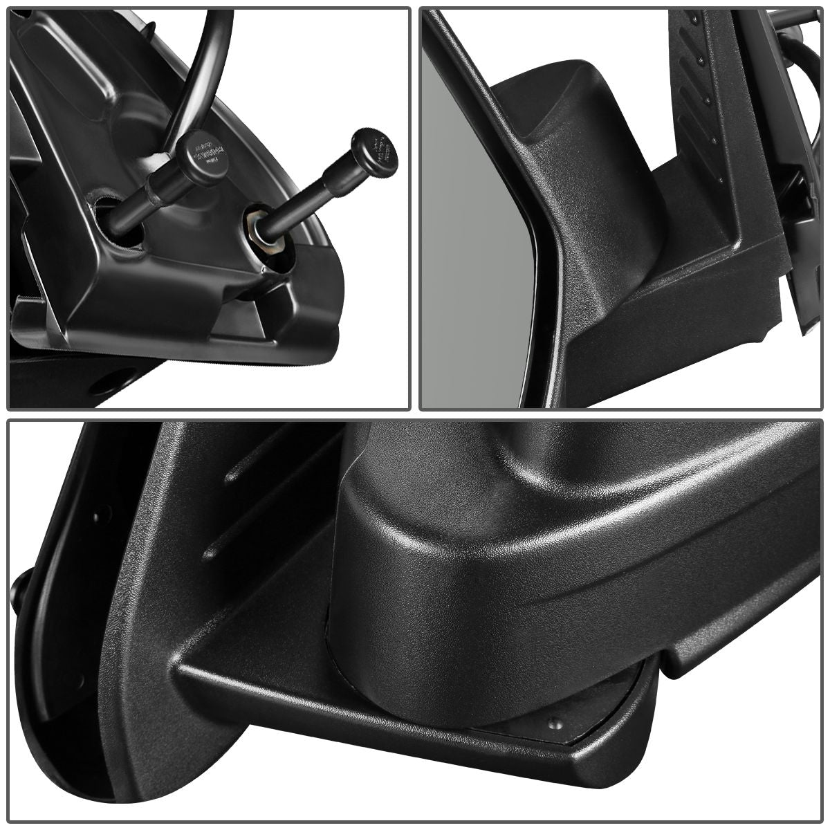 RETROVISOR MIRROR - 08-09 JEEP LIBERTY - POWERED - OEM - LEFT - TEXTURED/BLACK