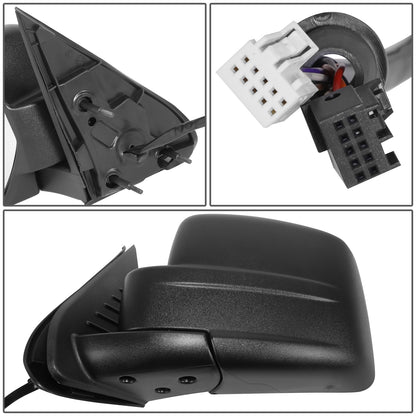 RETROVISOR MIRROR - OE STYLE - JEEP LIBERTY 08-12 - WITH POWER FOLD WITH MEMORY WITH HEATED GLASS - DRIVER SIDE - PAINT TO MATCH - BLACK