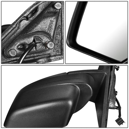 RETROVISOR MIRROR - 07-17 JEEP PATRIOT - POWERED - OEM - LEFT - TEXTURED/BLACK