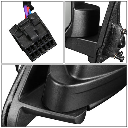 RETROVISOR MIRROR - 07-17 JEEP PATRIOT - POWERED - OEM - LEFT - TEXTURED/BLACK