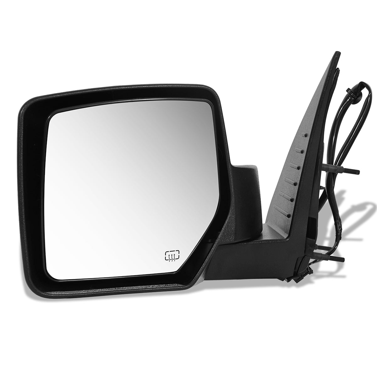 RETROVISOR MIRROR - 08-12 JEEP LIBERTY - POWERED - HEATED - OEM - LEFT - TEXTURED/BLACK