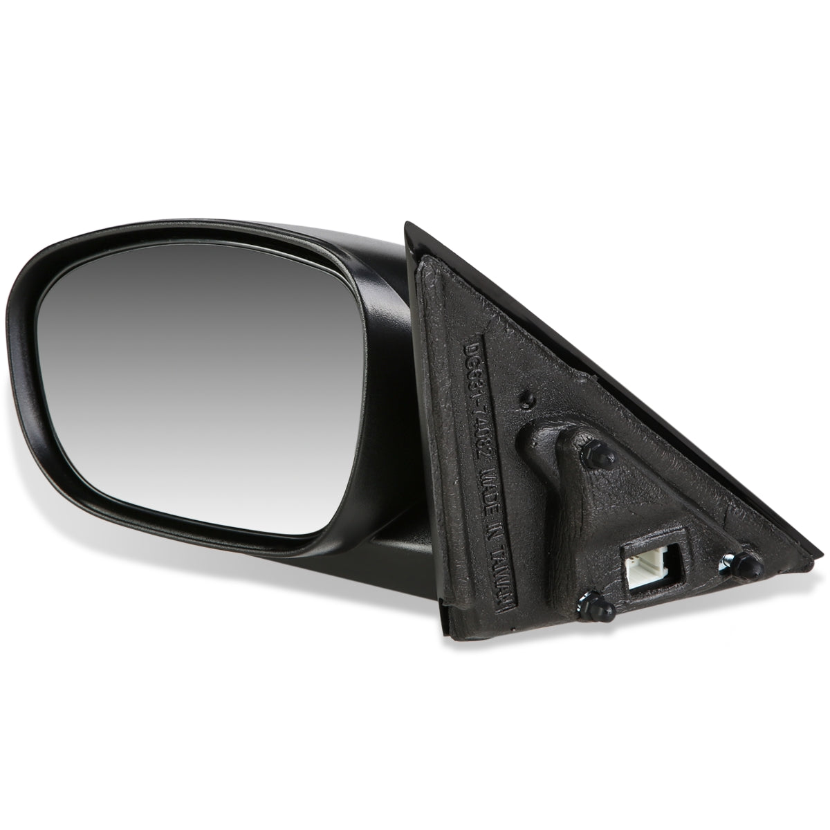 RETROVISOR MIRROR - 07-10 CHRYSLER 300 / 06-10 DODGE CHARGER / 05-08 DODGE MAGNUM - POWERED - OEM - LEFT - TEXTURED/BLACK