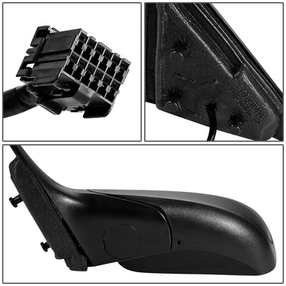 RETROVISOR MIRROR - 06-08 CHRYSLER PACIFICA - POWERED - HEATED - FOLDING  - OEM - LEFT - TEXTURED/BLACK