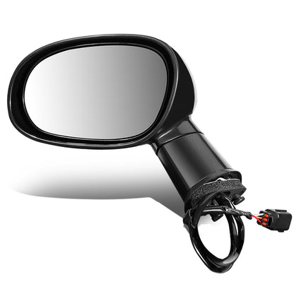 RETROVISOR MIRROR - 08-14 DODGE CHALLENGER - POWERED - OEM - LEFT - PAINTABLE - BLACK