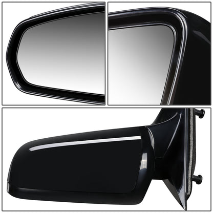 RETROVISOR MIRROR - 07-10 CHRYSLER SEBRING - POWERED - OEM - LEFT - PAINTABLE - BLACK