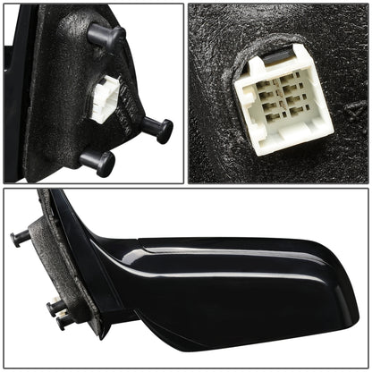 RETROVISOR MIRROR - 07-10 CHRYSLER SEBRING - POWERED - OEM - LEFT - PAINTABLE - BLACK