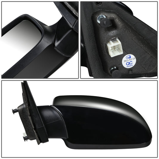 RETROVISOR MIRROR - 11-14 CHRYSLER 200 CONVERTIBLE - POWERED - HEATED - FOLDING - OEM - LEFT - TEXTURED/BLACK