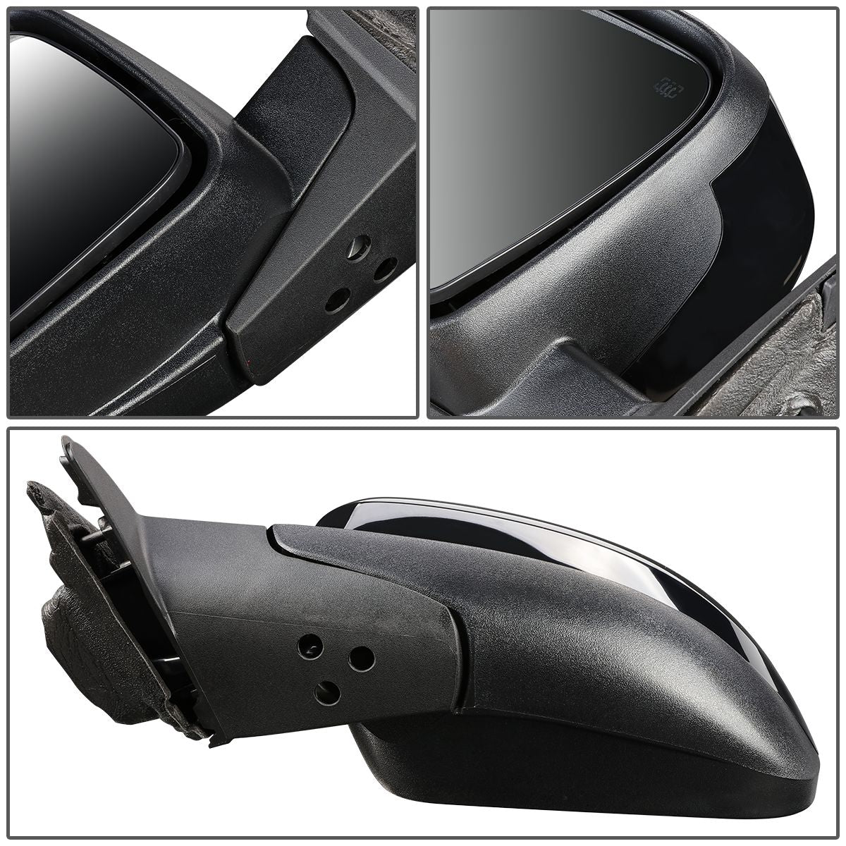 RETROVISOR MIRROR - 11-17 JEEP GRAND CHEROKEE - POWERED - HEATED - OEM - LEFT - PAINTABLE - BLACK