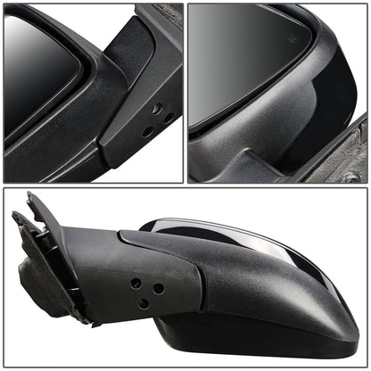 RETROVISOR MIRROR - 11-17 JEEP GRAND CHEROKEE - POWERED - HEATED - OEM - LEFT - PAINTABLE - BLACK