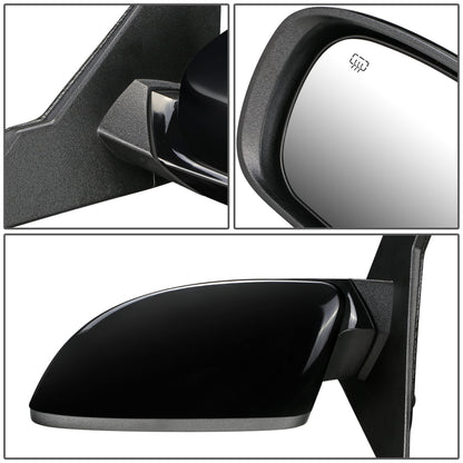 RETROVISOR MIRROR - 11-13 CHRYSLER 200, CONVERTIBLE - POWERED - FOLDING - OEM - LEFT - BLACK
