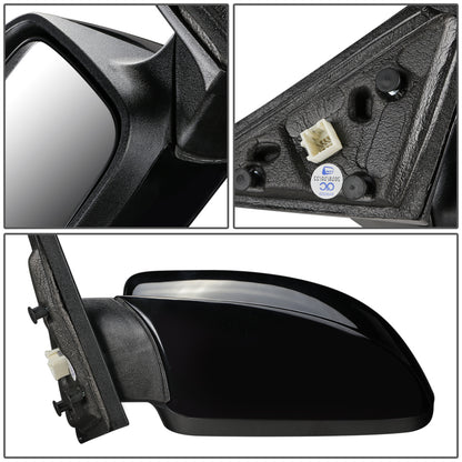 RETROVISOR MIRROR - 11-13 CHRYSLER 200, CONVERTIBLE - POWERED - FOLDING - OEM - LEFT - BLACK