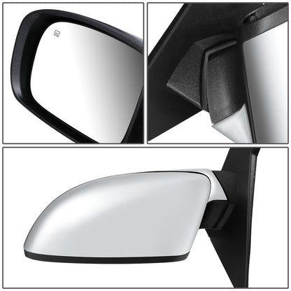 RETROVISOR MIRROR - 11-13 CHRYSLER 200, CONVERTIBLE - POWERED - FOLDING - OEM - LEFT - CHROME