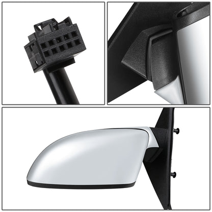 RETROVISOR MIRROR - OEM - 11-14 CHRYSLER 300C - POWERED - HEATED - FOLDING - W/ CHROME COVER - LEFT