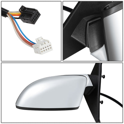 RETROVISOR MIRROR - OEM - 11-14 CHRYSLER 300C - POWERED - HEATED - FOLDING - W/ MEMORY - W/ CHROME COVER - LEFT