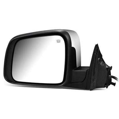 RETROVISOR MIRROR - OEM - 11-13 JEEP GRAND CHEROKEE - POWERED - HEATED - WITH SIGNAL - WITH MEMORY - FOLDING - W/ CHROME COVER - LEFT
