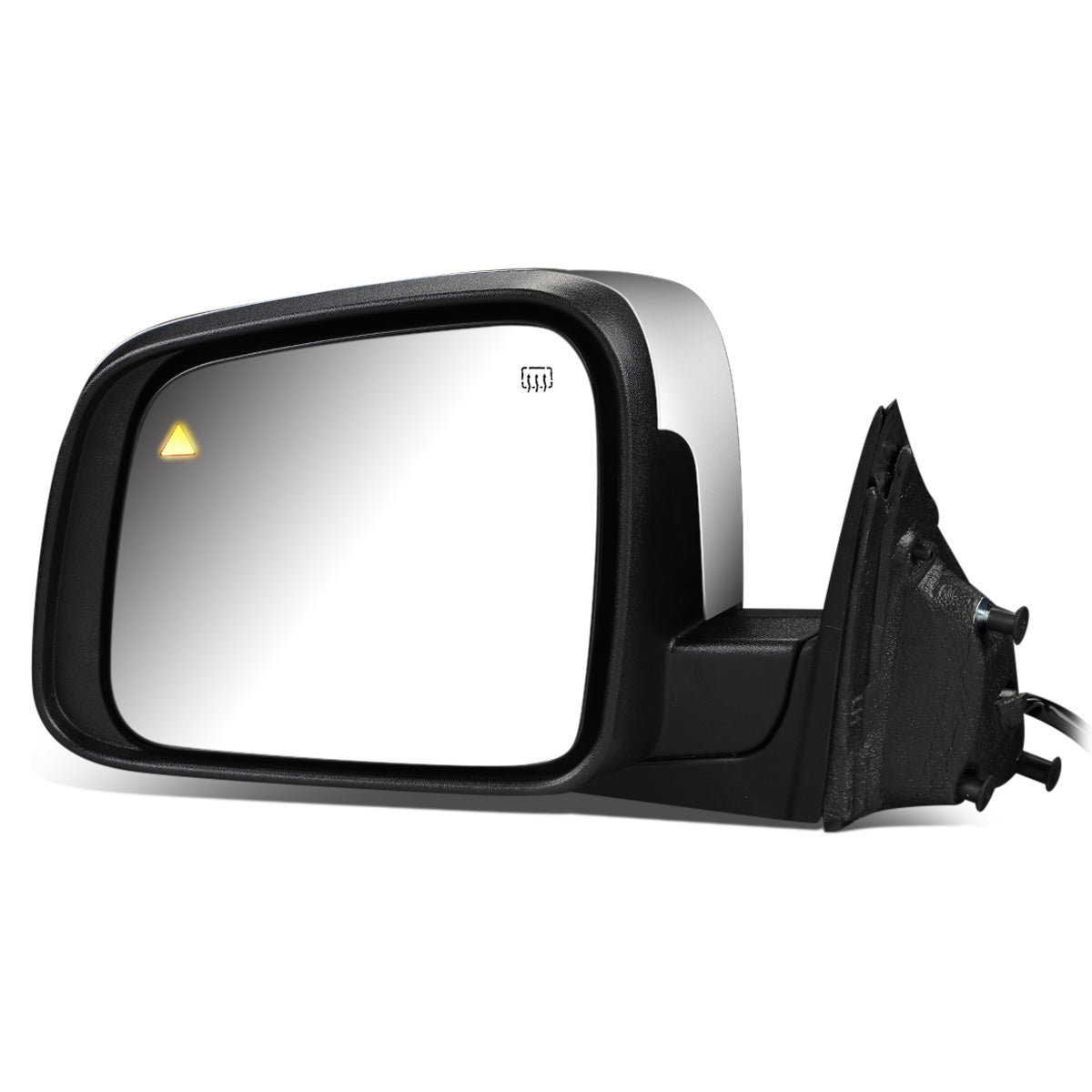 RETROVISOR MIRROR - OEM - 11-13 JEEP GRAND CHEROKEE - POWERED - HEATED - WITH SIGNAL - WITH MEMORY - FOLDING - W/ BSD - W/O DIMMER - W/ CHROME COVER - LEFT