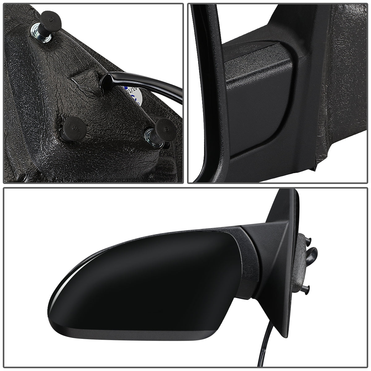 RETROVISOR MIRROR - OEM - 11-13 JEEP GRAND CHEROKEE - POWERED - HEATED - WITH SIGNAL - W/ MEMORY - FOLDING - W/ BLACK MATERIAL - LEFT