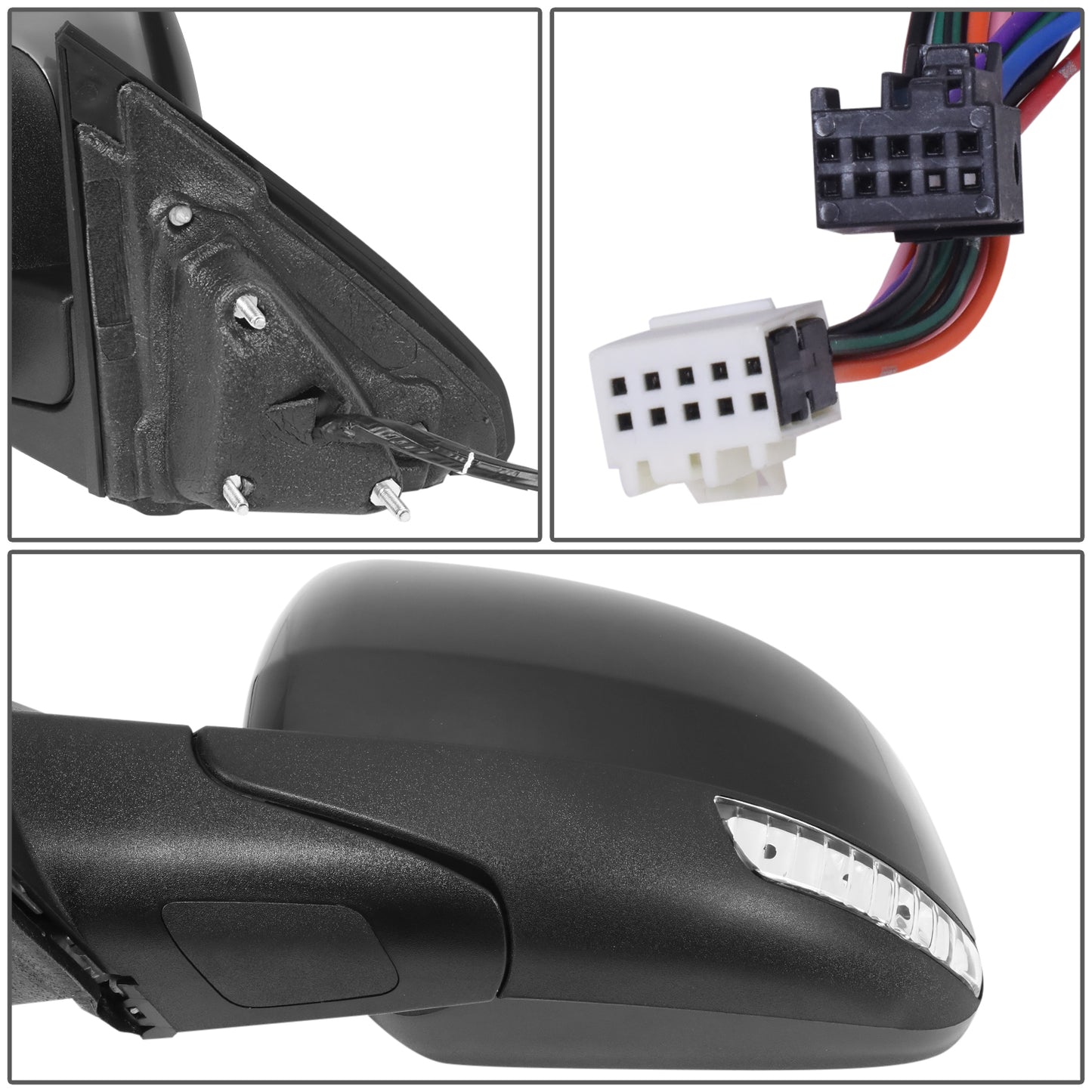 RETROVISOR MIRROR - JEEP GRAND CHEROKEE 2012-2017 - WITH POWER - WITH HEATED GLASS - WITH BLIND SPOT - FOR SRT - OE STYLE - DRIVER LEFT SIDE