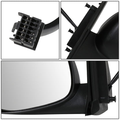 RETROVISOR MIRROR - OEM - 10-12 DODGE CALIBER - POWERED - HEATED - TEXTURED - BLACK - LEFT