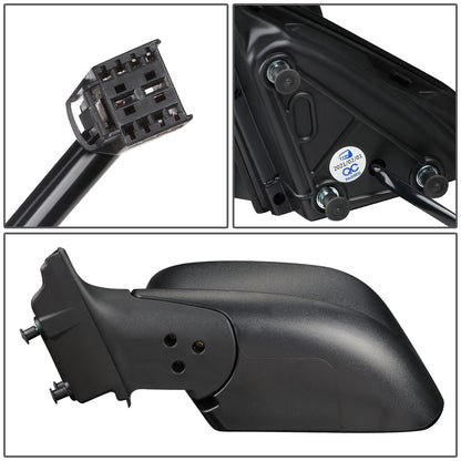 RETROVISOR MIRROR - OEM - 14-16 JEEP CHEROKEE - POWERED - FOLDING - W/ BLACK TEXTURE - LEFT