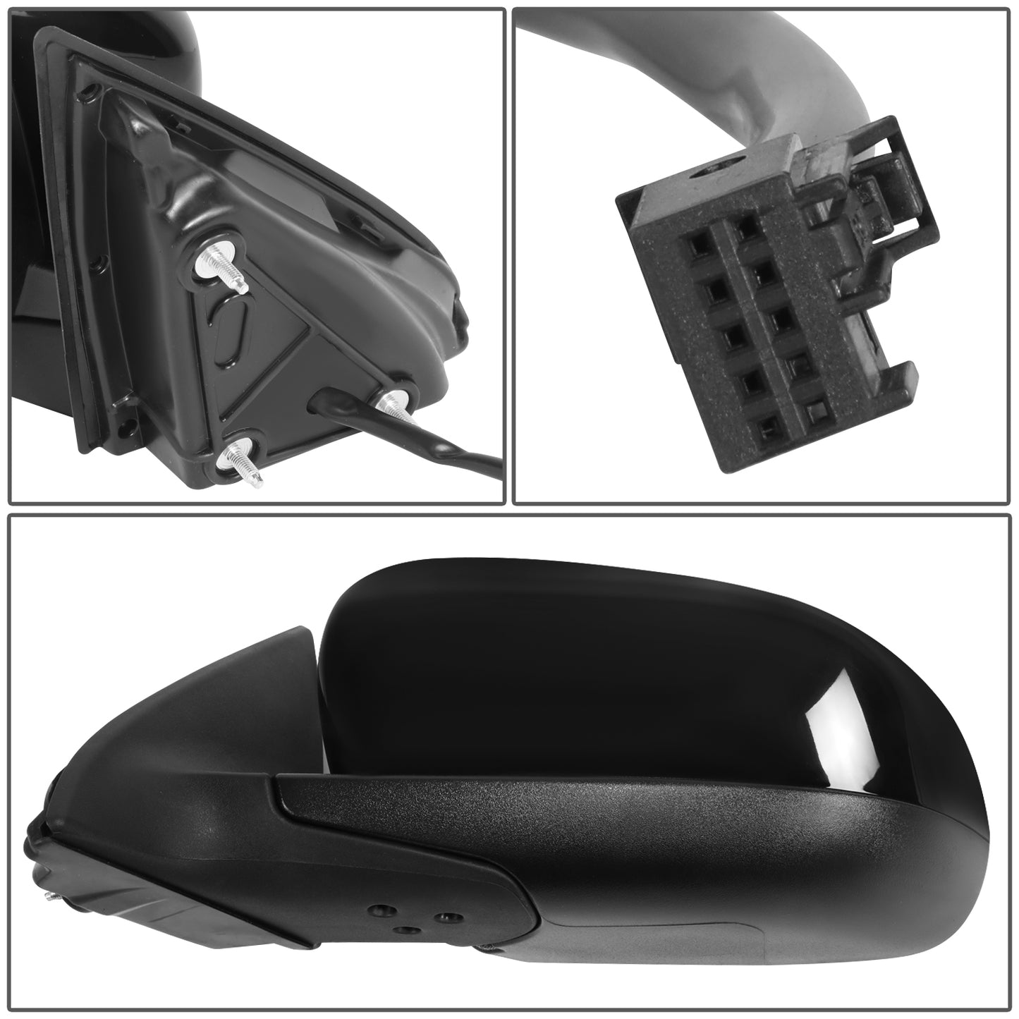 RETROVISOR MIRROR - OE STYLE - JEEP CHEROKEE 14-18 - WITH POWER - DRIVER SIDE - PAINT TO MATCH - BLACK