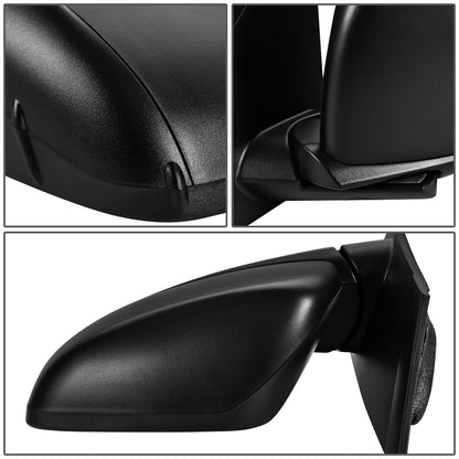 RETROVISOR MIRROR - OEM - 11-19 DODGE CARAVAN, VOYAGER, TOWN & COUNTRY - POWERED - HEATED - FOLDING - W/ BLACK TEXTURED - LEFT