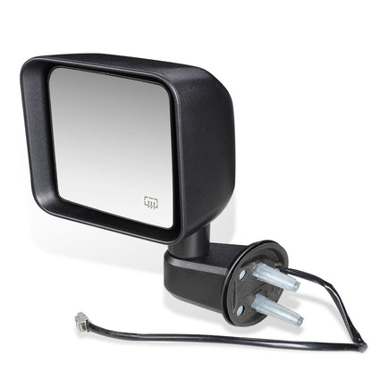 RETROVISOR MIRROR - OEM - 2014 JEEP WRANGLER - POWERED - HEATED - TEXTURED - BLACK - LEFT