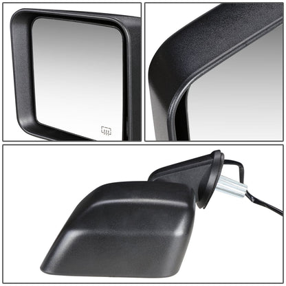 RETROVISOR MIRROR - OEM - 2014 JEEP WRANGLER - POWERED - HEATED - TEXTURED - BLACK - LEFT