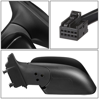 RETROVISOR MIRROR - OEM - 14-16 JEEP CHEROKEE - POWERED - HEATED - FOLDING - W/ BLACK MATERIAL - LEFT