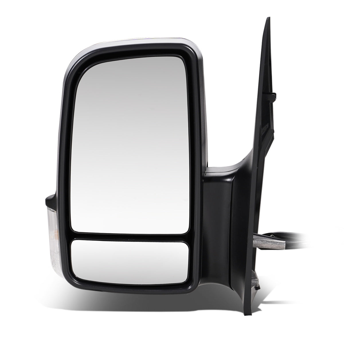 RETROVISOR MIRROR - OEM - 07-09 DODGE SPRINTER - MANUAL - WITH SIGNAL - FOLDING - W/ DUAL BLIND GLASS - W/ TEXTURED BLACK - LEFT