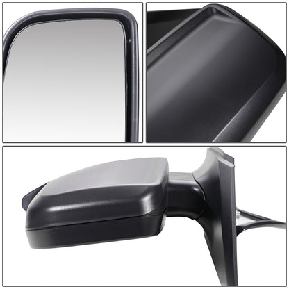 RETROVISOR MIRROR - OEM - 07-09 DODGE SPRINTER - MANUAL - WITH SIGNAL - FOLDING - W/ DUAL BLIND GLASS - W/ TEXTURED BLACK - LEFT
