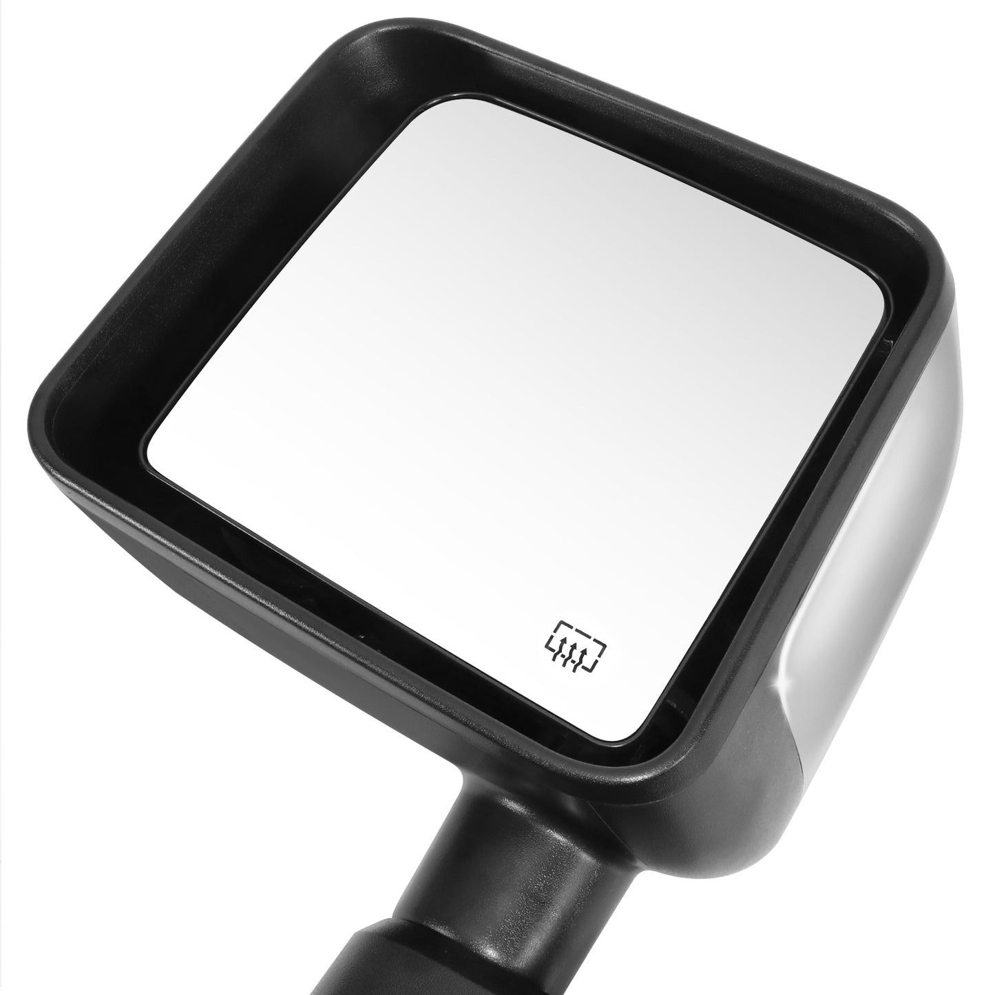 RETROVISOR MIRROR - OE STYLE - JEEP WRANGLER 14 - WITH POWER WITH HEATED GLASS WITH CHROME COVER - DRIVER SIDE - SMOOTH - BLACK / CHROME