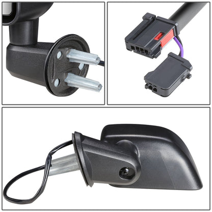 RETROVISOR MIRROR - OEM - 15-17 JEEP WRANGLER / 2018 JEEP WRANGLER JK - POWERED - HEATED - TEXTURED - BLACK - LEFT