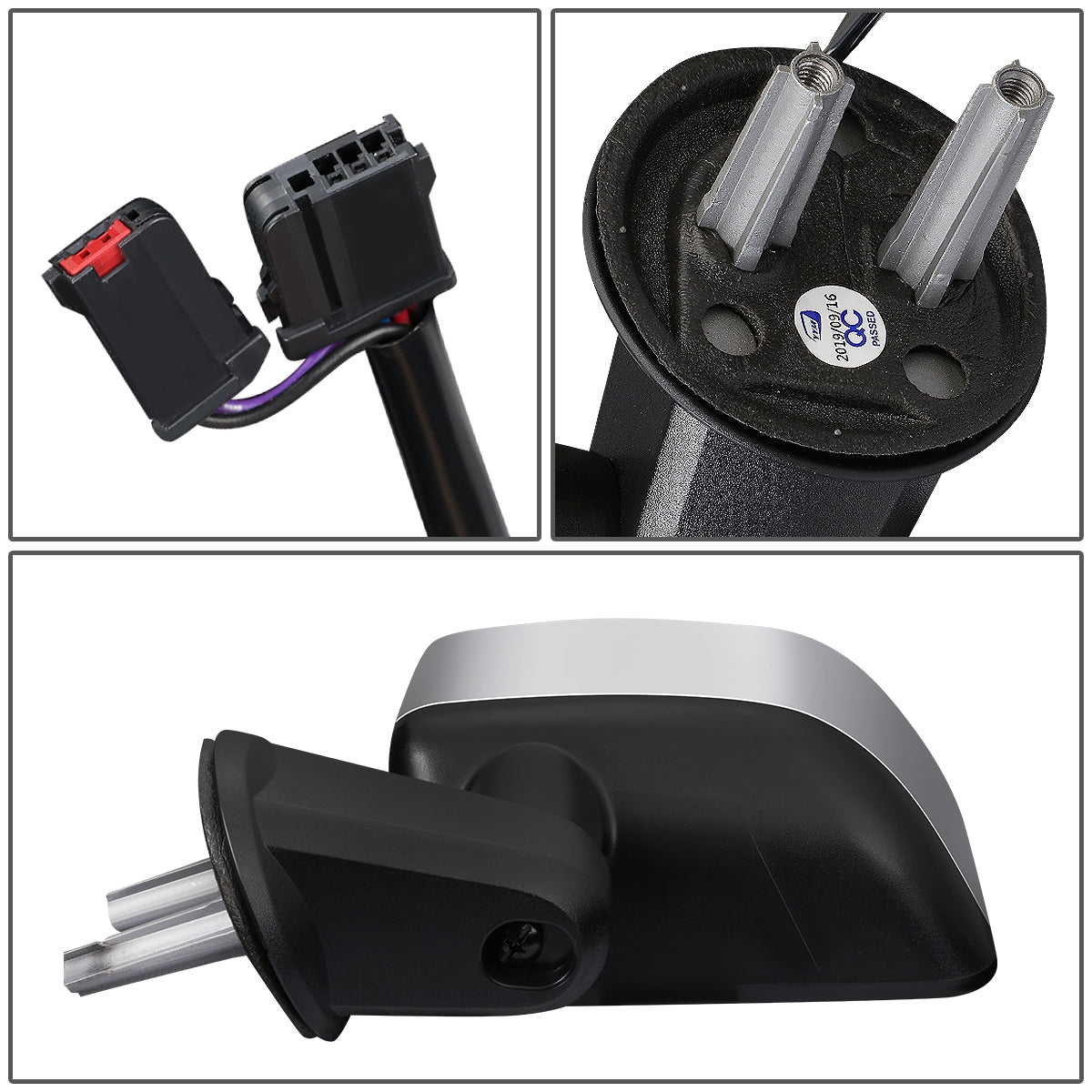 RETROVISOR MIRROR - OEM - 07-17 JEEP WRANGLER - POWERED - HEATED - FOLDING - W/ CHROME COVER - LEFT