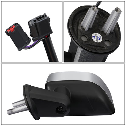 RETROVISOR MIRROR - OEM - 07-17 JEEP WRANGLER - POWERED - HEATED - FOLDING - W/ CHROME COVER - LEFT