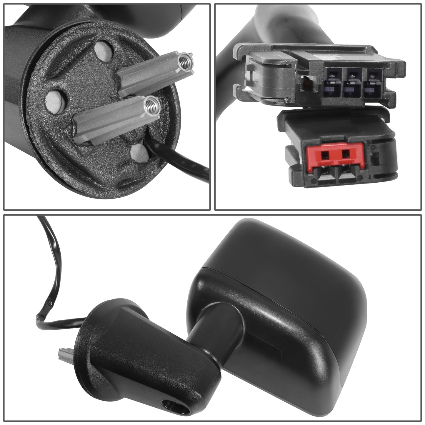 RETROVISOR MIRROR - OE STYLE - JEEP WRANGLER 14 - WITH POWER WITH HEATED GLASS - DRIVER SIDE - PAINT TO MATCH - BLACK