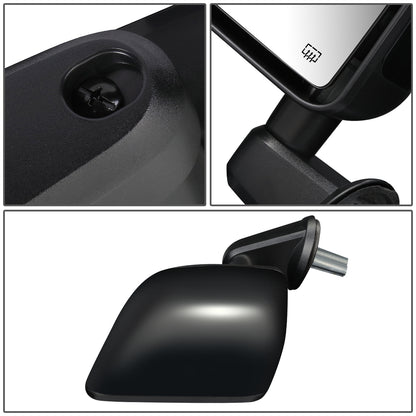 RETROVISOR MIRROR - OEM - 07-17 JEEP WRANGLER - POWERED - HEATED - FOLDING - W/ BLACK MATERIAL - LEFT