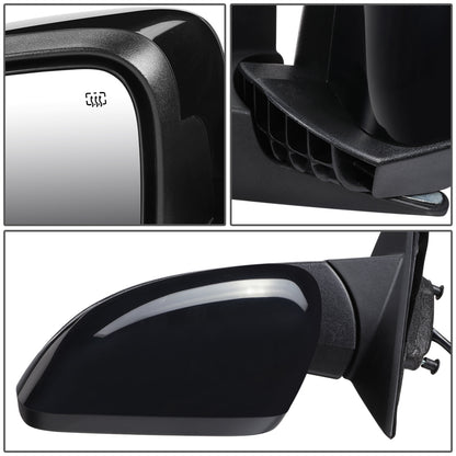 RETROVISOR MIRROR - OEM - 11-13 JEEP GRAND CHEROKEE - POWERED - HEATED - W/ POWER FOLDING - W/ BLACK MATERIAL - LEFT