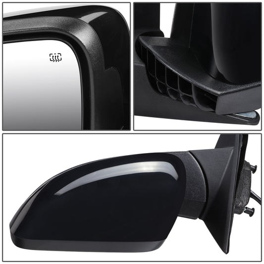 RETROVISOR MIRROR - OEM - 11-13 JEEP GRAND CHEROKEE - POWERED - HEATED - W/ POWER FOLDING - W/ BLACK MATERIAL - LEFT