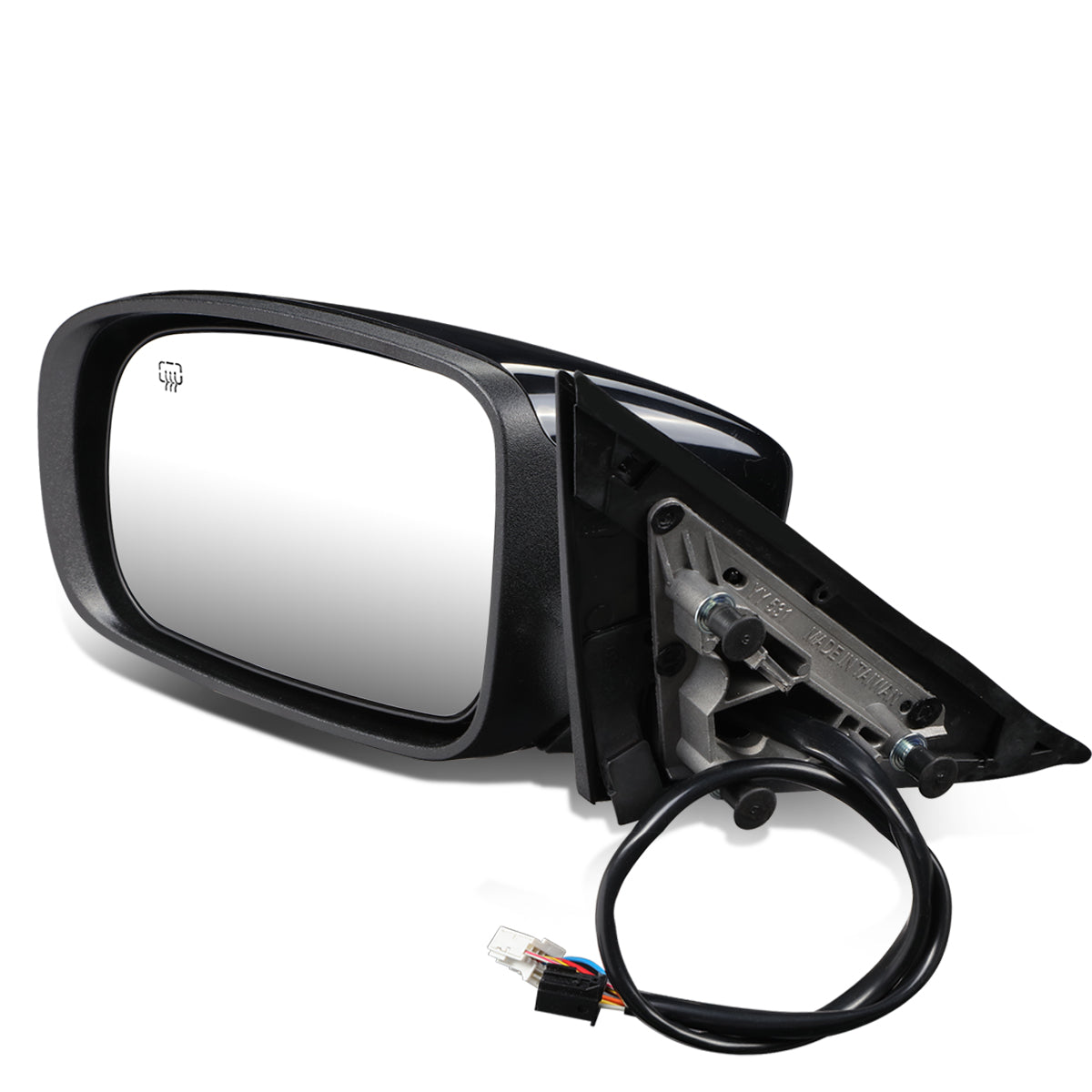 RETROVISOR MIRROR - OEM - 11-14 CHRYSLER 300C - POWERED - HEATED - W MEMORY - W/ FOLDING - W/ BLACK MATERIAL - LEFT